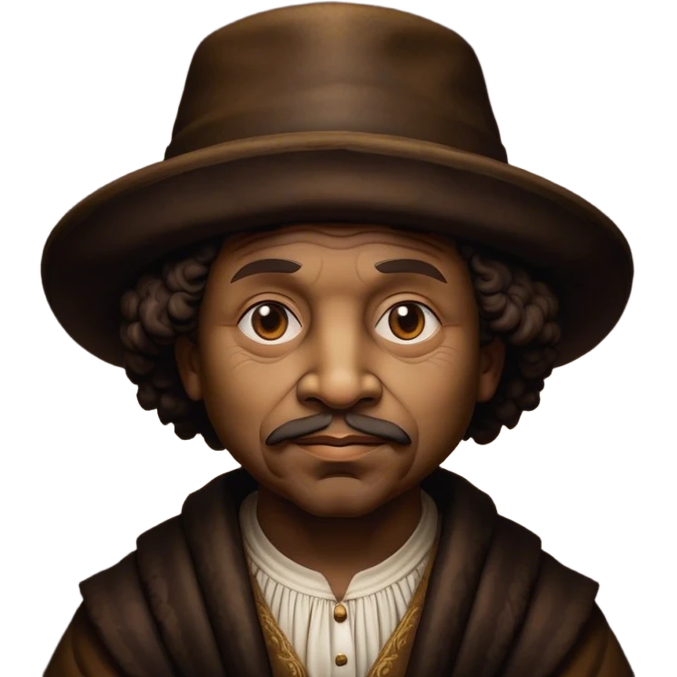 Cinematic Realistic Rembrandt Pop Culture Emoji, depicted with dramatic chiaroscuro reminiscent of the master, rendered with lifelike detail and moody historic lighting. emoji