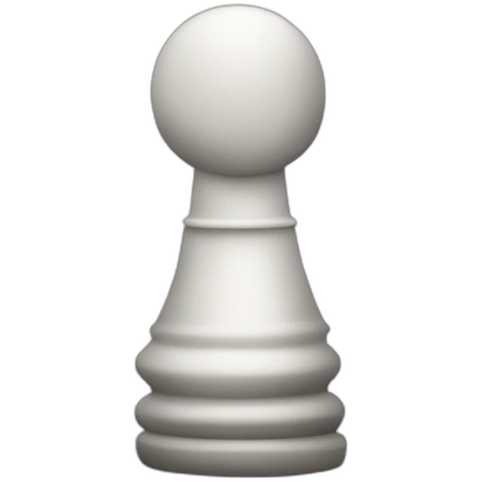 white chess figure emoji
