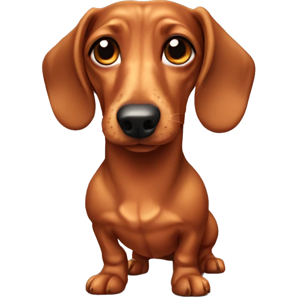Dachshund dog emoji