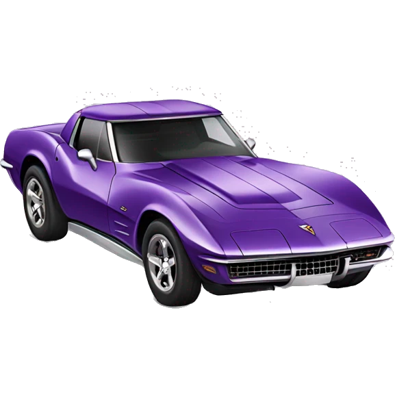 Purple corvette  emoji