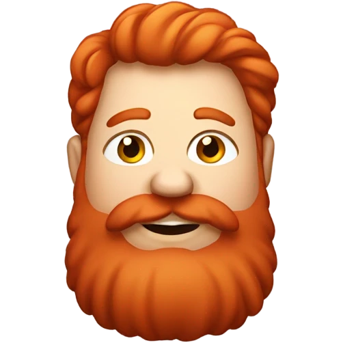 very fat Red headed and Red head beard that very fat emoji