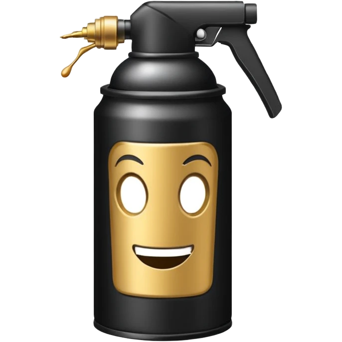 black Spray Paint Can emoji