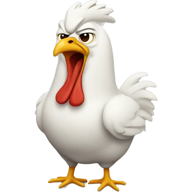 Angry chicken  emoji