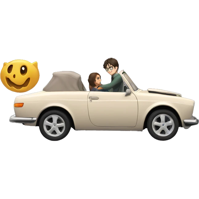 Harry Potter qui conduit une voiture  emoji