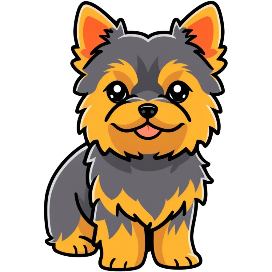 Cute yorkie emoji