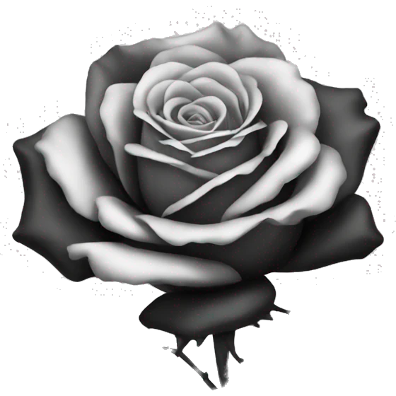 Rose black emoji