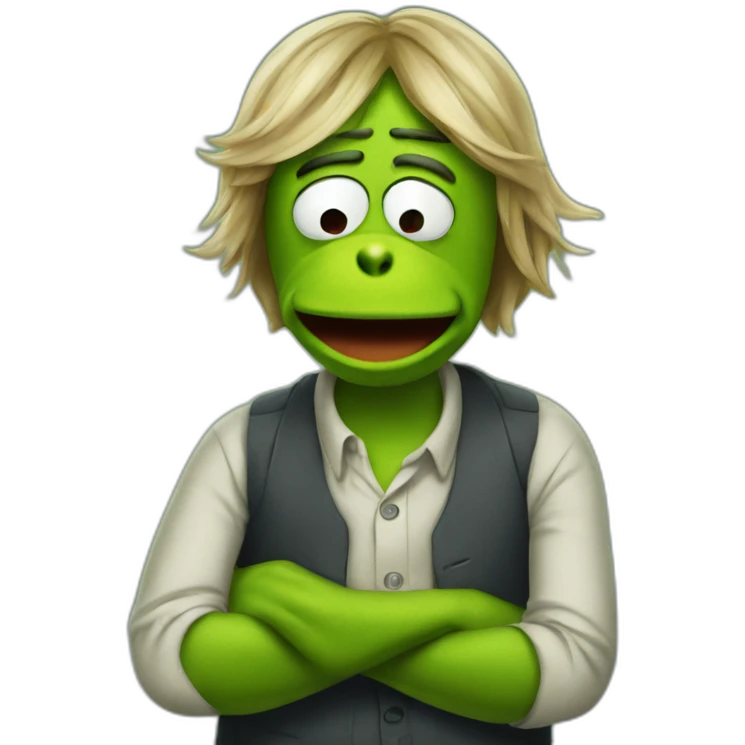 stressed kermit emoji
