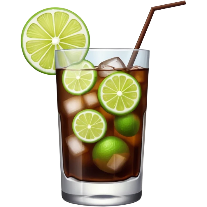dark brown coloured cocktail emoji