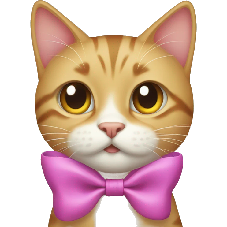 cat with bow emoji