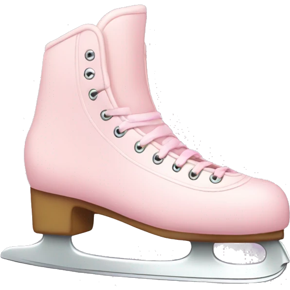 pastel pink ice skates emoji