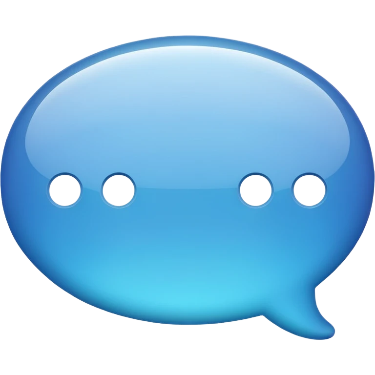chat bubble without face emoji