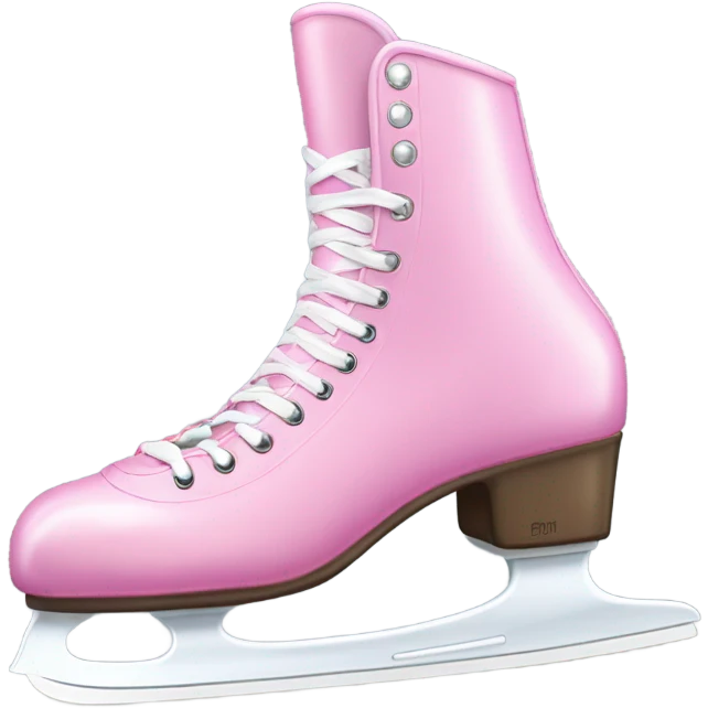 Pink ice skates  emoji