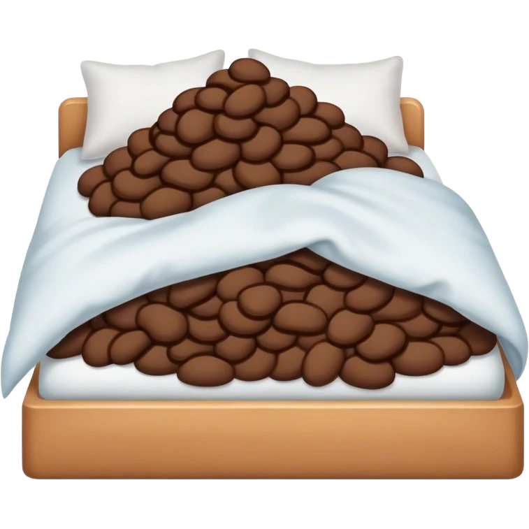 Poop in bed emoji