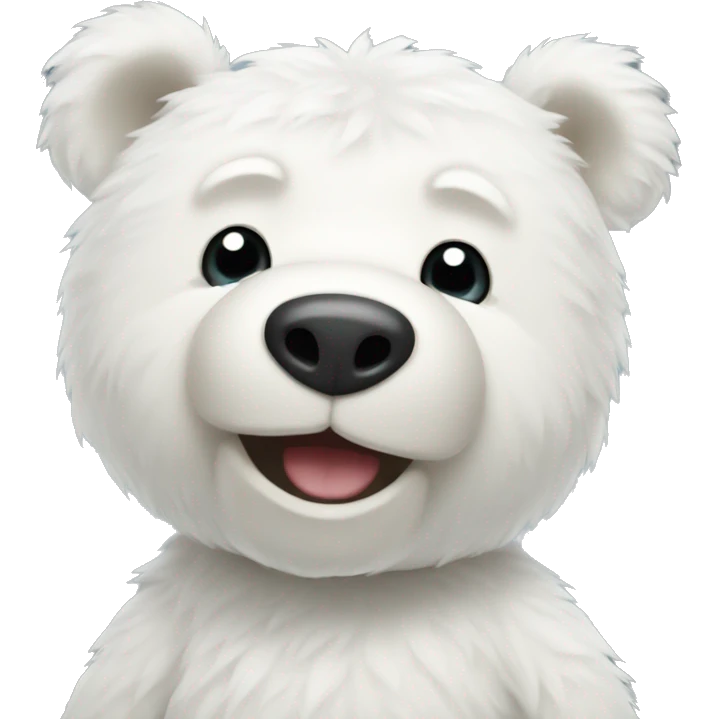 White teddy bear  emoji