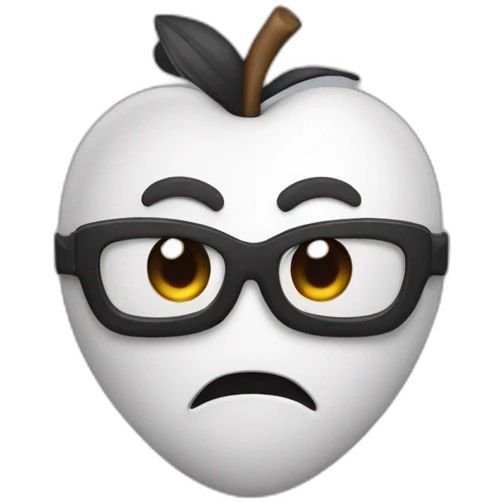 Corazón blanco con cinta negra emoji