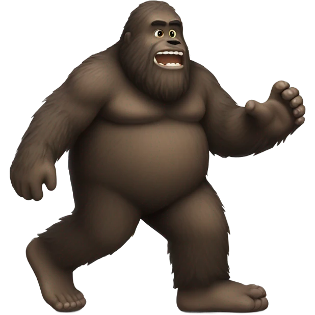 a really big foot emoji