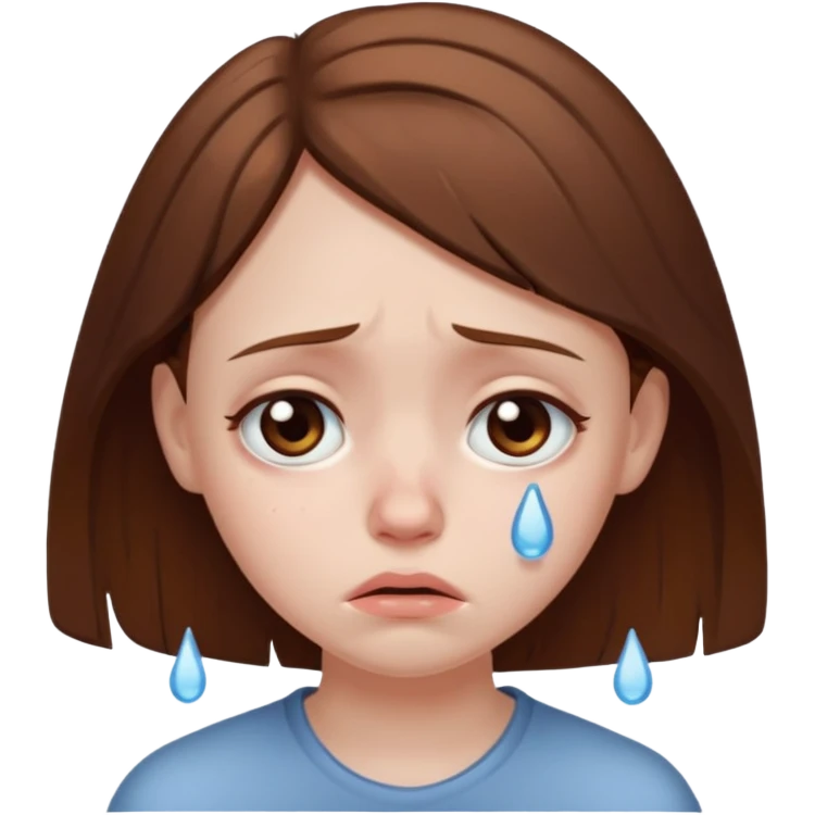 chica triste emoji