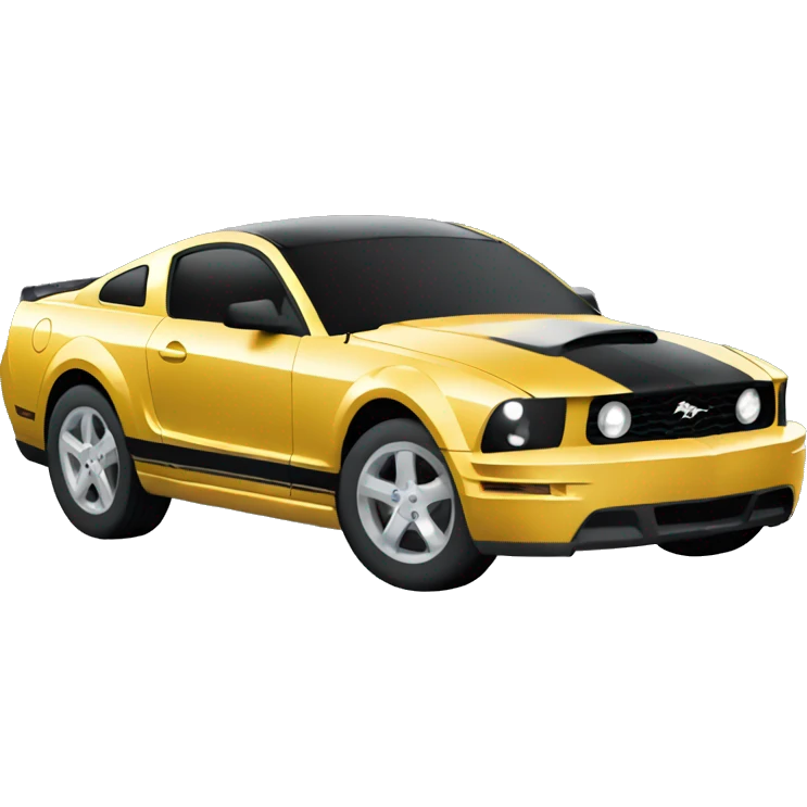 Black 2007 Mustang car emoji