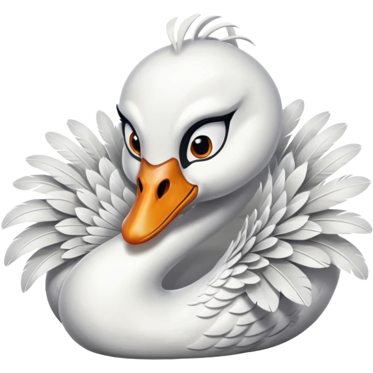 angry swan emoji emoji