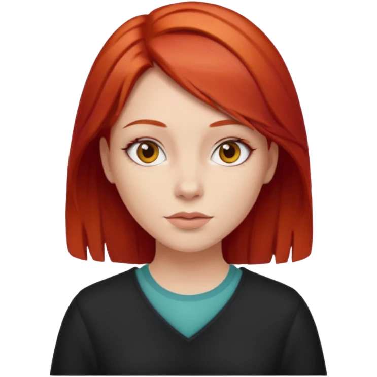 red hair girl emoji