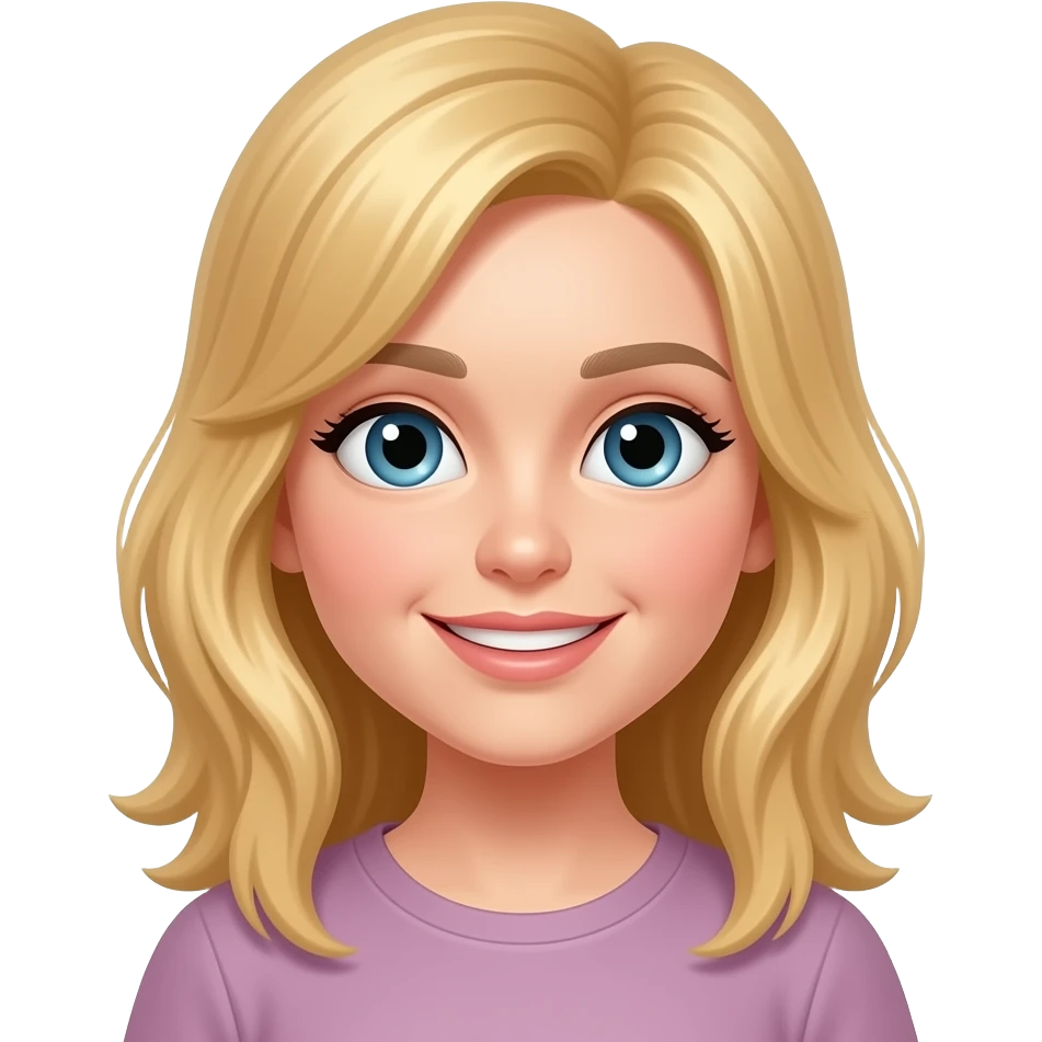 a girl with blond hair emoji