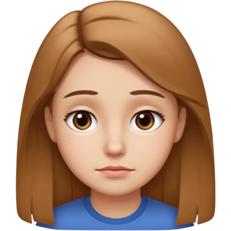 Squinty eyes sad eyebrows and a soft smile emoji
