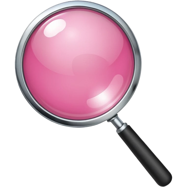 mix light pink dark pink and white girly chrome internet with a magnifying glass emoji