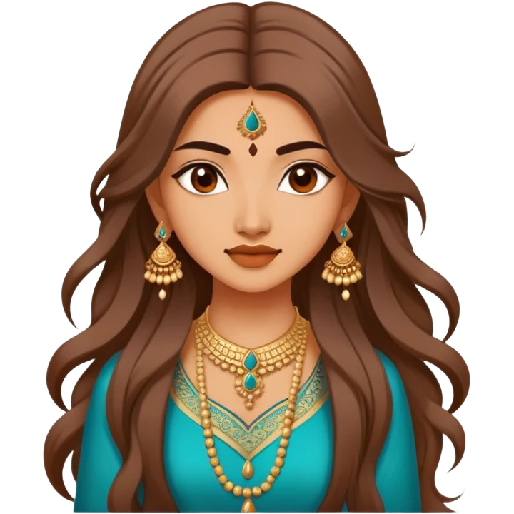 pretty bratz indian baddie asian, desi clothes hair emoji