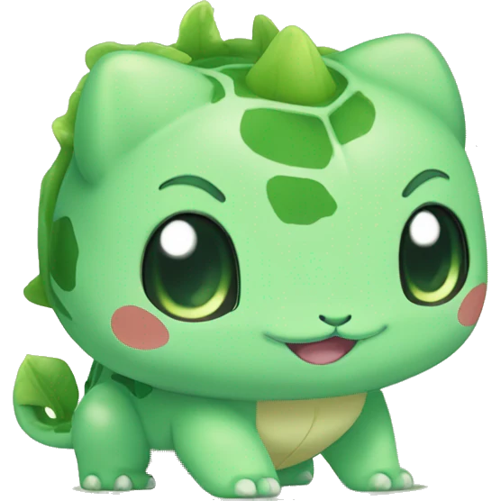 Kawaii Chibi Bulbasaur Full Body emoji