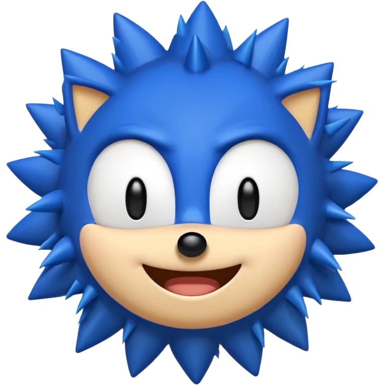 Sonic emoji well made like the original one without any mistakes emoji