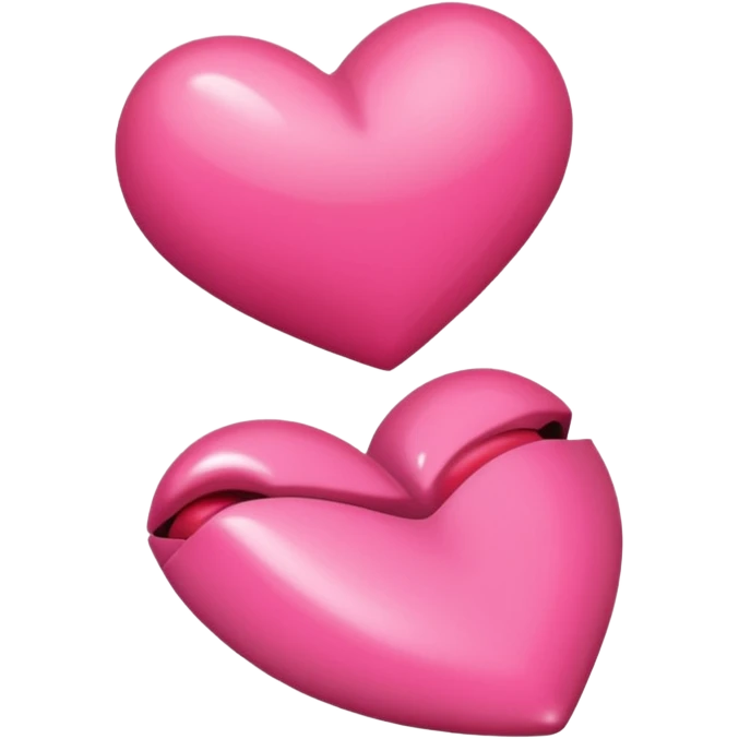 lipstick pink + heart  emoji