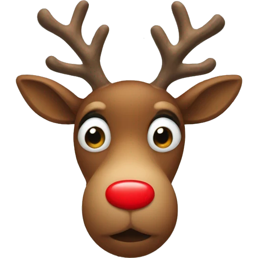 Red Nosed Reindeer emoji