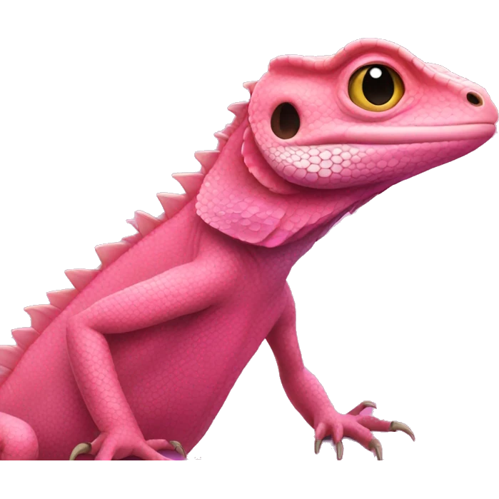 Pink Lizard  emoji