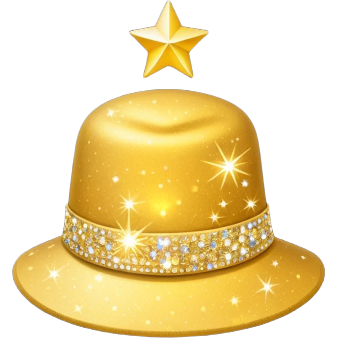 paisa hat with sparkles emoji emoji