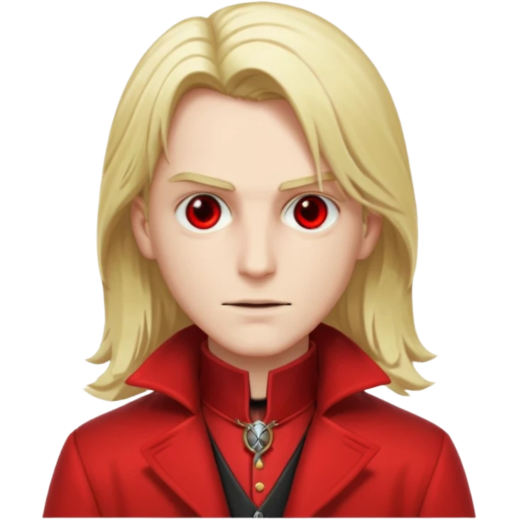 Alucard with blonde hair emoji