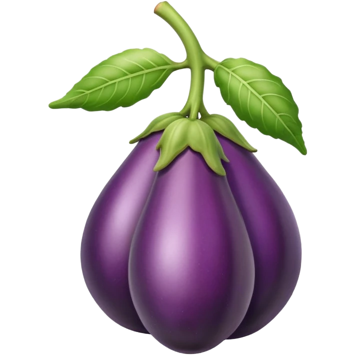 Eggplant and peach  emoji