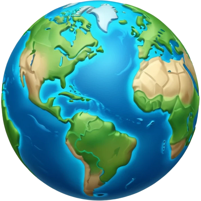 3d planet Earth emoji