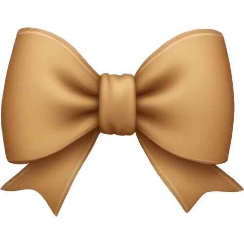 Light brown bow emoji