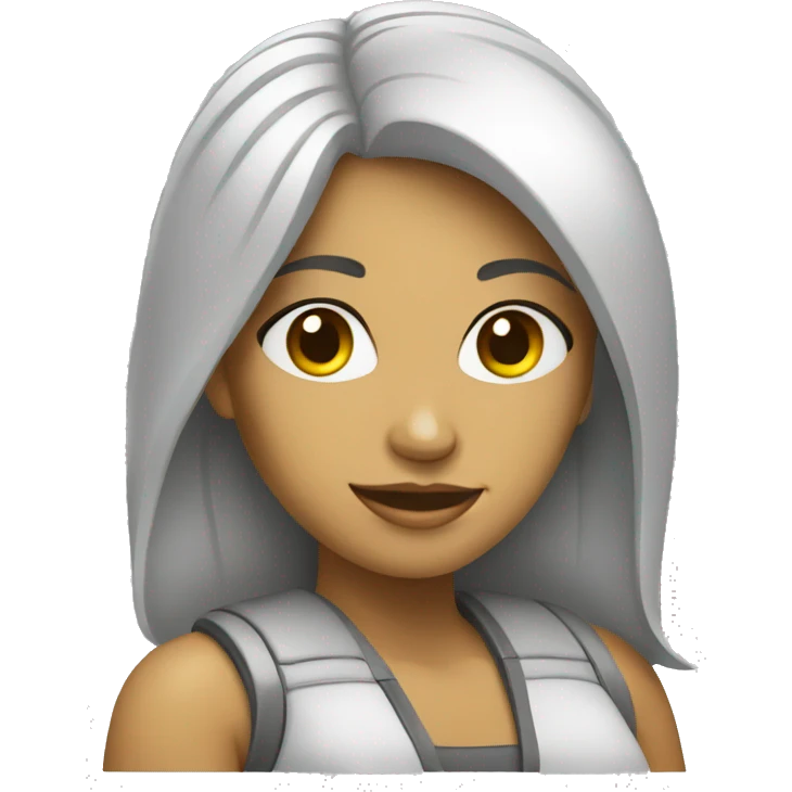 mujer con compu emoji