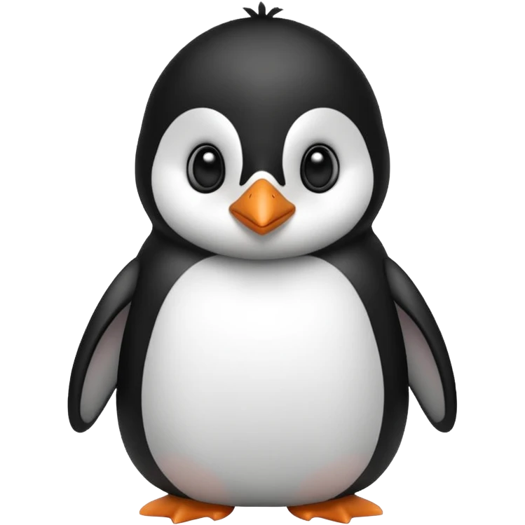 Cute penguin waiting  emoji