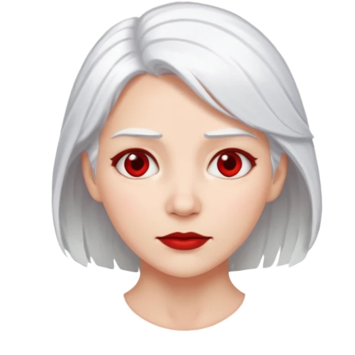 female white hair face slap
 emoji