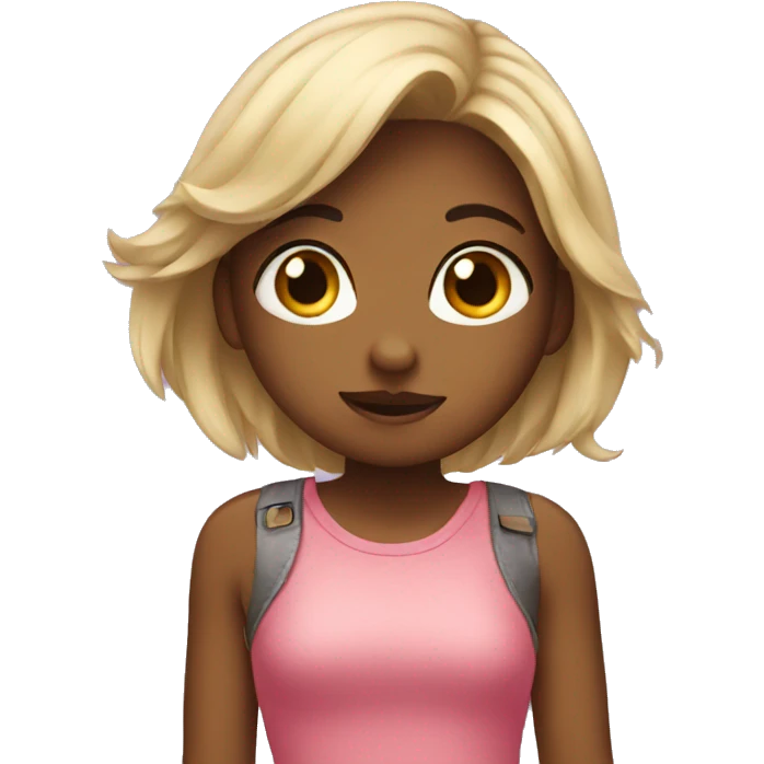 Girl so shy emoji