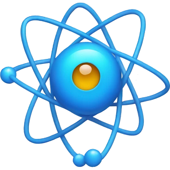 blue atom emoji