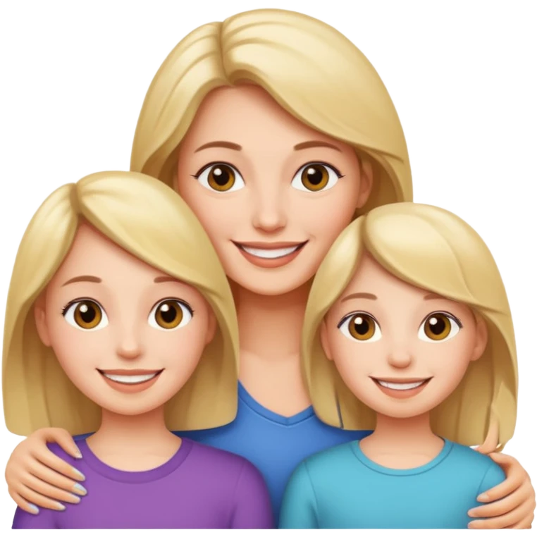 Mom and daughter  emoji