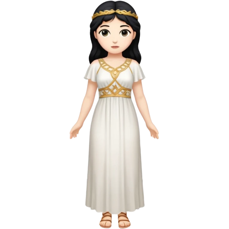 greek goddess black hair full length emoji