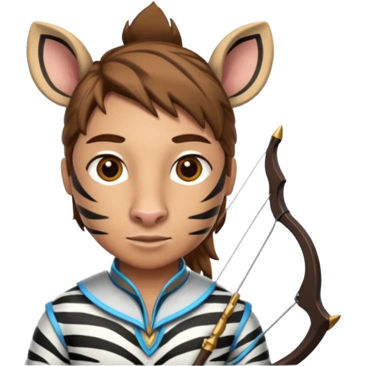 zebra archer emoji
