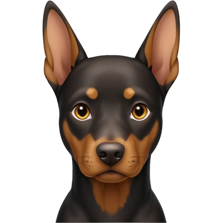 Dobermann Natural ears emoji