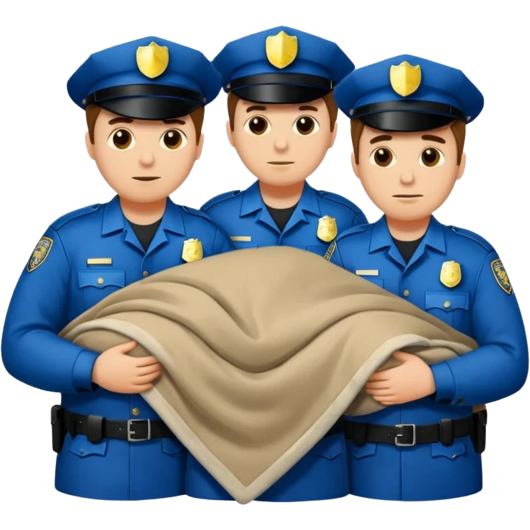 Cops in a blanket emoji
