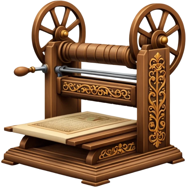 ancient printing press emoji