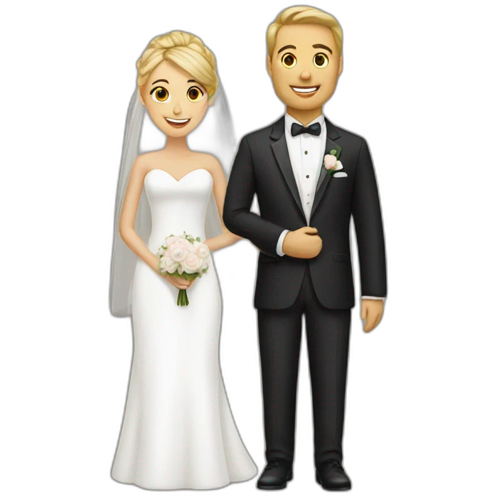 bride and groom emoji